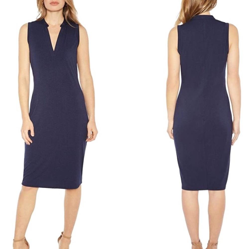 🆕 Navy sleeveless belowknees dress soft stretch